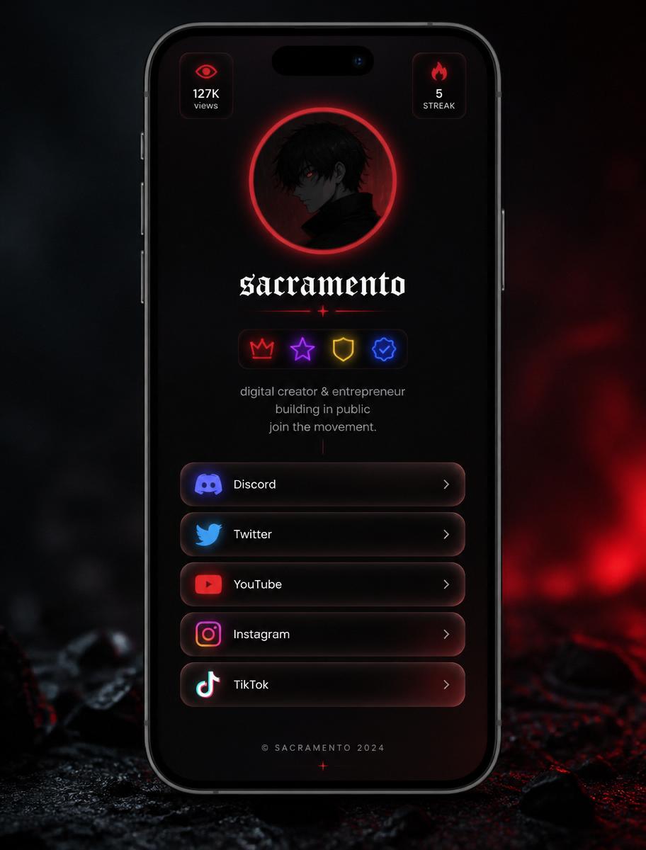sacramento.lol profile preview